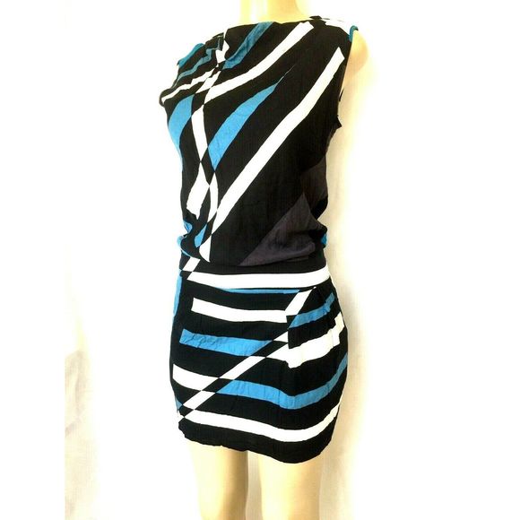 Derek Lam Design Nation striped sheath dress Mini - Picture 3 of 5